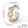 Moxi Jewelry Anel Ajustável Versátil Personalidade Cruz Europeu e Americano Transfronteiriço Novo Simples Torcido Vazado Tridimensional