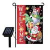Bandeiras de Jardim Iluminadas Transfronteiriças Bandeiras Penduradas Decorativas Personalizadas Bandeiras Penduradas de Feriado ao Ar Livre Bandeiras Solares de LED Decoração de Feriado
