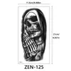 Serie Zen Tatuajes Temporales Pequeños de Brazo Completo Flores Letras Patrón Liso Pegatinas de Tatuaje Pegatinas en Stock Tatuaje