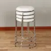 Bancos Redondos para el Hogar, Sillas de Plástico para Comedor, Bancos Redondos Altos Simples y Elegantes, Fundas Espesas de Acero para Taburetes, Bancos Cuadrados, Precio Especial al por Mayor