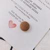 Joyería al por mayor otoño e invierno hebilla de tela simple retro versátil estilo académico aretes aretes materiales hechos a mano DIY