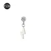 Novo piercing lábio unha 0,9 dentes F136 liga de titânio lua raio cone piercing lábio piercing orelha tragus zircônia 5A