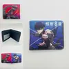 Periférico de Anime I Actualicé la Cartera Corta Solo Monstruo No. Billetera Monedero Plegable a la Mitad de Cuero PU con Estampado de 8 Colores