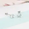 Conjunto de Três Peças Mais Vendido Transfronteiriço de Brincos Pequenos de Luo Chen com Contas Redondas + Diamante Único + Fileira de Diamantes, Adequado para Uso Diário e Deslocamento Elegante