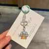 Llavero Creativo de Acrílico y Resina con Forma de Corazón Colgante para Teléfono Móvil Lindo Unicornio Mochila de Acrílico Accesorios Pequeños