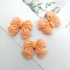 Llavero de lazo pequeño de resina DIY para hacer carcasas de teléfono móvil, parches de lazo para tocado, varios accesorios de joyería versátiles