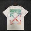 Camiseta de manga curta de marca europeia e americana da moda, estampada feminina, solta, masculina, nova primavera e verão, 2024, camisa básica casual