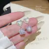 Pendientes de Moda de Aguja de Plata 925 con Cubos de Perla de Venta Caliente Pendientes Dulces de Nicho de Gama Alta Pendientes de Diseño Exquisito