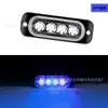 Luz Lateral Popular Transfronteriza 4LED, Luces Centrales de Rejilla de Alto Brillo, Luces de Advertencia Intermitentes, 12-24 Universal Ultra Delgadas para Modificación
