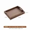 Caja de almacenamiento de escritorio sólida de madera de nogal personalizada, caja organizadora con compartimentos de madera, bandeja de almacenamiento para cosméticos y artículos varios del hogar