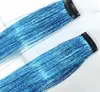 Mechas de Cabelo Clip-in Glitter PET Extensões de Cabelo Coloridas Cabelo de Fada para Festa Carnaval