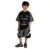 Conjunto de Verano de Manga Corta para Niños, Ropa Deportiva de Verano Moderna de Secado Rápido para Niños, Nuevo Modelo 2026, Conjunto de Dos Piezas para Niños Mayores