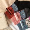 Calcetines planos de algodón con estampado de gato y cabeza grande para mujer, calcetín cálido y grueso de Amazon, informales, con dibujos animados, al por mayor.