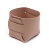 Soporte para bolígrafos de cuero simple y creativo en stock, caja de almacenamiento plegable para escritorio de oficina en casa, cesta de almacenamiento impermeable para artículos diversos