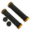 Conjunto de Alça de Bicicleta Grip Alça de Mountain Bike Liga de Alumínio Bilateral Lock Handle Set Anti-lançamento Handle Borracha 01
