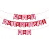 Nuevo Producto de Amazon: Set de Pancarta y Guirnalda Temático de San Valentín Qixi, Pancarta de Panal para Decoración de Bodas y Fiestas