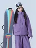 Conjunto de Traje de Esquí, Acolchado Engrosado de Dos Piezas para Tabla Única y Tabla Doble para Parejas, Traje Cálido y a Prueba de Frío para Montañismo al Aire Libre