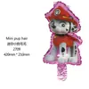 Patrulla Canina Mini Dibujo Animado Lindo Globo de Película de Aluminio Puesto del Mercado Nocturno Fiesta del Día del Niño Decoración de Cumpleaños Arreglo