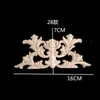 Talla de Madera Dongyang Estilo Europeo Flor de Madera Parche Decorativo de Talla de Madera Flor de Esquina Calcomanía de Madera Maciza Talla Creativa de Flor de Madera Pieza de Flor