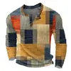 2026 Nueva Camiseta de Manga Larga para Hombre Transfronteriza Europea y Americana Nueva Impresión 3D Casual Moda para Hombre Tendencia Ropa de Primavera y Otoño