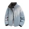 Chaqueta de Algodón con Relleno de Plumas y Cuello Alto para Hombre, Invierno, Acolchada, Engrosada, Holgada, Protección contra el Frío, Calidez, Chaqueta Tipo Pan, Ropa de Invierno para Jóvenes, Chaqueta de Algodón, Ropa de Abrigo