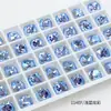 Dongzhou Cristal K9 taladro boutique accesorios de joyería DIY taladro para uñas revestido taladro cuadrado gordo color colorido taladro fondo afilado mayoreo