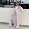 Conjunto de Ropa Deportiva de Otoño para Niñas 2026 Nuevo Estilo Chaqueta Casual para Niños Medianos y Grandes Pantalones Rectos Conjunto Elegante de Dos Piezas para Niña