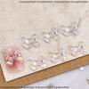 Joyería para Uñas Artísticas Aurora con Lazo Venta al por Mayor Fragancia Pequeña Versátil Falda de Mariposa Corazón de Melocotón Joyería de Diamantes para Uñas diy