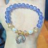Nuevo pulsera de cristal perla caliente femenina cuentas de vidrio cristal agrietado pulsera esmalte de color puesto de joyería pequeño suministro en vivo