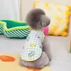 Roupas de Cão para Primavera e Verão para Gatos e Cães Pequenos, Teddy, Bichon, Spitz Alemão, Suprimentos para Animais de Estimação, 24 Coletes Respiráveis Pequenos de Dinossauro