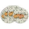 Manteles Individuales de Lino Más Vendidos en Amazon Decoración Redonda de Otoño para Acción de Gracias Venta Directa de Fábrica de Impresión de Lino para Mesa de Cocina