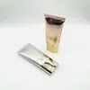 Manguera Cosmética BB Cream Envase Tubo Plano Aluminio Plástico Manguera de Alto Brillo Envase para Manguera de Base Líquida