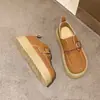 Sapatos Birkenstock de Solado Grosso para Mulheres, Mocassins Plataforma Modernos e de Alta Qualidade, Sapatos Baixos Retrô para Mulheres, Nova Coleção de Primavera 2025 para Usar ao Ar Livre