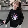 Camiseta Básica 100% Algodão para Meninas para Primavera e Outono, Roupa de Outono para Bebê, Blusa Infantil de Gola Redonda, Camiseta Estilosa Rosa de Manga Longa