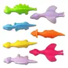 Goma Blanda TPR Decompresión Expulsión Dinosaurio Juguete Divertido Estirar Dedo Tirachinas Pollo Pellizcar Dedo Set Lanzamiento Dardos