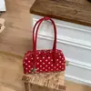 Bolso de Bolos de Estilo Coreano de Nicho para Mujer 2026 Nuevo Bolso de Hombro de Gran Capacidad con Lunares para el Viaje Diario Bolso Almohada de Moda Tendencia