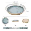 Série Mar Estelar Louça de Melamina Panela Quente Churrasco Restaurante Buffet Tigelas e Pratos Criativos de Imitação de Porcelana Prato para Molho Conjunto de Louças
