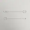 Palillo de plástico para remover Palillo desechable para remover café Espesado Largo para té de la tarde Cuchara larga para remover