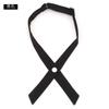 Corbata de Lazo de Uniforme Escolar Tailandés Color Puro Rojo Negro Lazo Niñas Corbata de Lazo Cruzada Accesorios de Uniforme Jk Tailandés