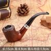 Fábrica Original Esculpida Resina Baquelite Cachimbo Filtro Lavável Curvo Masculino Portátil Martelo Cachimbo