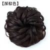 Peruca cabeça de meia bola cabeça de botão de flor rolo de flor elástico faixa de cabelo bolsa de cabelo fofa cabelo natural penteado para cima rolo curto realista feminino
