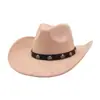 Aliexpress Amazon Wish Chapéu de Coco de Aba Larga Outono e Inverno Masculino e Feminino Chapéu Jazz Chapéu Cowboy de Camurça Macia
