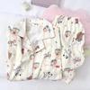Pijama de Hielo de Seda Otoñal Nuevo Transfronterizo para Mujer, Pantalones de Manga Larga, Ropa de Casa Suelta Fina de Celebridad de Internet, Trajes de Seda que se Pueden Usar Afuera