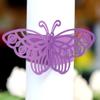Fábrica de Origen Transfronterizo Hebilla para Servilleta de Boda Mariposa Tridimensional Hermosa Anillo para Servilleta Láser Calado Anillo de Papel Hebilla de Papel en Stock