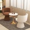 Sofá individual estilo crema, sala de estar, área de descanso, reuniones y negociaciones, tienda de manicura, dormitorio, tocador, sillón giratorio.