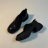 Mocasines de Cuero Francés Retro con Suela Gruesa para Mujer, Cierre de Velcro, Slip-On, Zapatos Pequeños de Cuero, Versátiles, Cuero Genuino, Tacón Grueso, Zapatos de un Solo Color