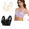 Conjunto de 3 Piezas Transfronterizo Talla Grande Sin Alambres Chaleco de Encaje Ropa Interior Delgado Recoge Lado Pecho Push-Up Sujetador Ajustable Fabricante
