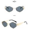 Gafas de sol para mujer, gafas de estrella de moda, nuevas gafas de sol cuadradas, unisex, cara redonda, Corea del Sur retro 839 sin estándar