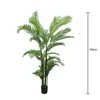 Planta Grande de Simulação Palmeira Areca Planta em Vaso Decoração de Sala de Estar Interna Samambaia Rabo de Peixe de Chão Planta Verde Falsa Ornamento Bonsai