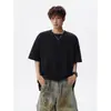 Camiseta Gruesa con Relieve para Hombre, Manga Corta, Nueva Marca de Moda 2026, Estilo Pareja, Camiseta Fresca y Casual de Media Manga